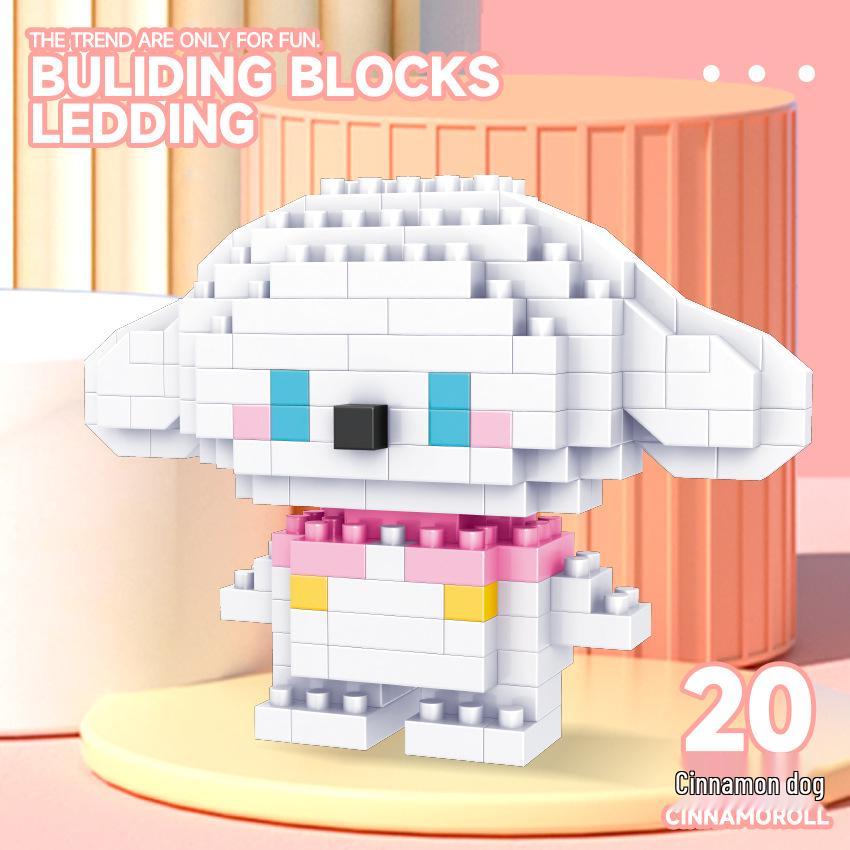 

Мультяшна лялька будівельні блоки: Іграшка-конструктор з мікродіамантів для дітей віком 6-12 років 12x12