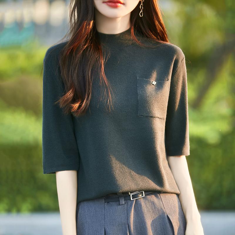Women's Cashmere Vest Qinghe Cashmere 50% Wool 50% Silk Women's Autumn and Winter Cashmere Vest Soft and Warm