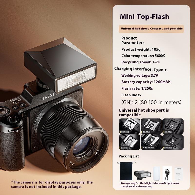 Universal Mini Top Flash Micro Single Camera External Top Light for Nikon Sony Fuji Canon Panasonic Camera