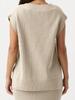 Women's Oversized V Neck Sweater Vest Sleeveless Ribbed Knit Loose Fit Top