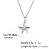 Cazador Stainless Steel Sea Shell Starfish Pendant Necklace for Women Gold Plated Chain Summer Jewelry Vacation Beach Gift