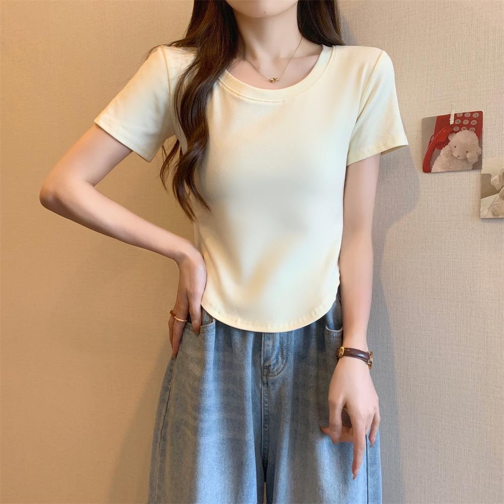 Women's Summer Slim Fit Cotton Polo T-Shirt with Fishbone Design and Custom Logo