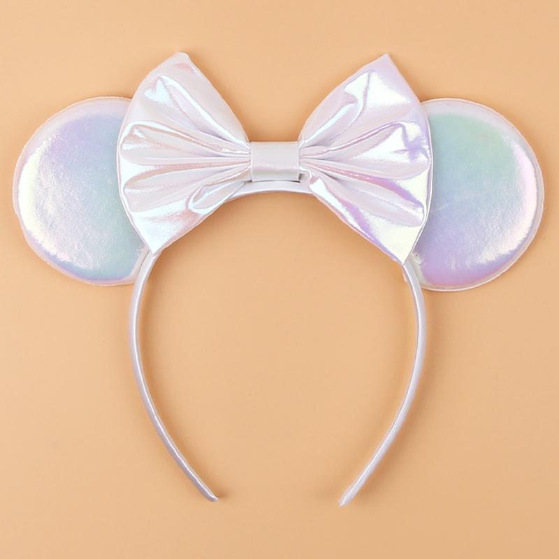 Einfarbiger Mausohren-Stirnband für Mädchen Frauen Geburtstagsparty Haarband Festival Cosplay Haarschmuck