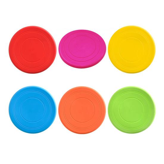 Flying Disc Pet Toy Food-Grade Silicone Bite-Resistant Waterproof Pet Chew Toy Dog Mouth Protection Toy