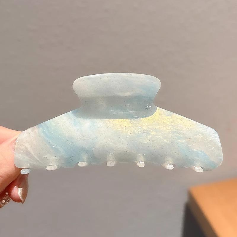 Light Colour Shiny Hair Claw Classic Style Eco-Friendly Acrylic Hair Claw Clips Hair Accessories For Women Girls