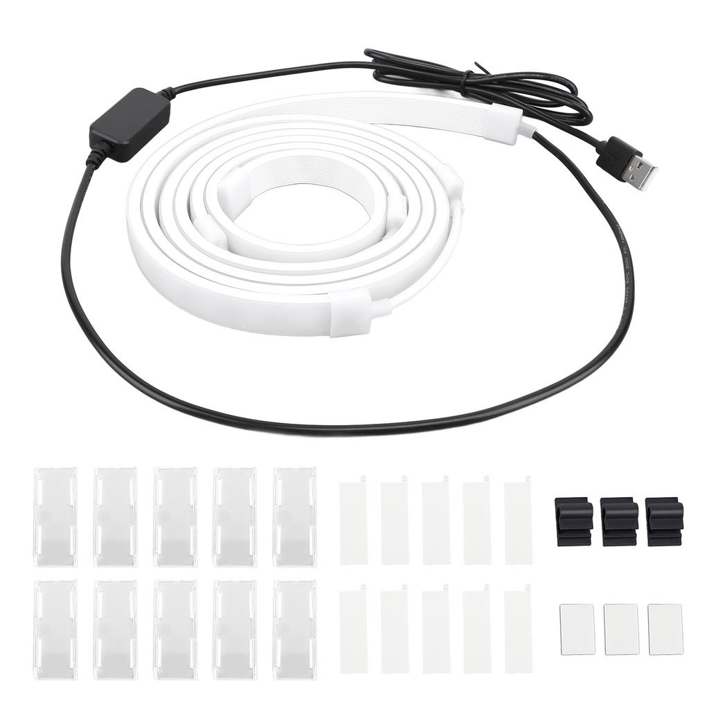 Computer Screen LED Strip Light RGB USB Computer Screen Sync Backlight for 49in Desktop Display