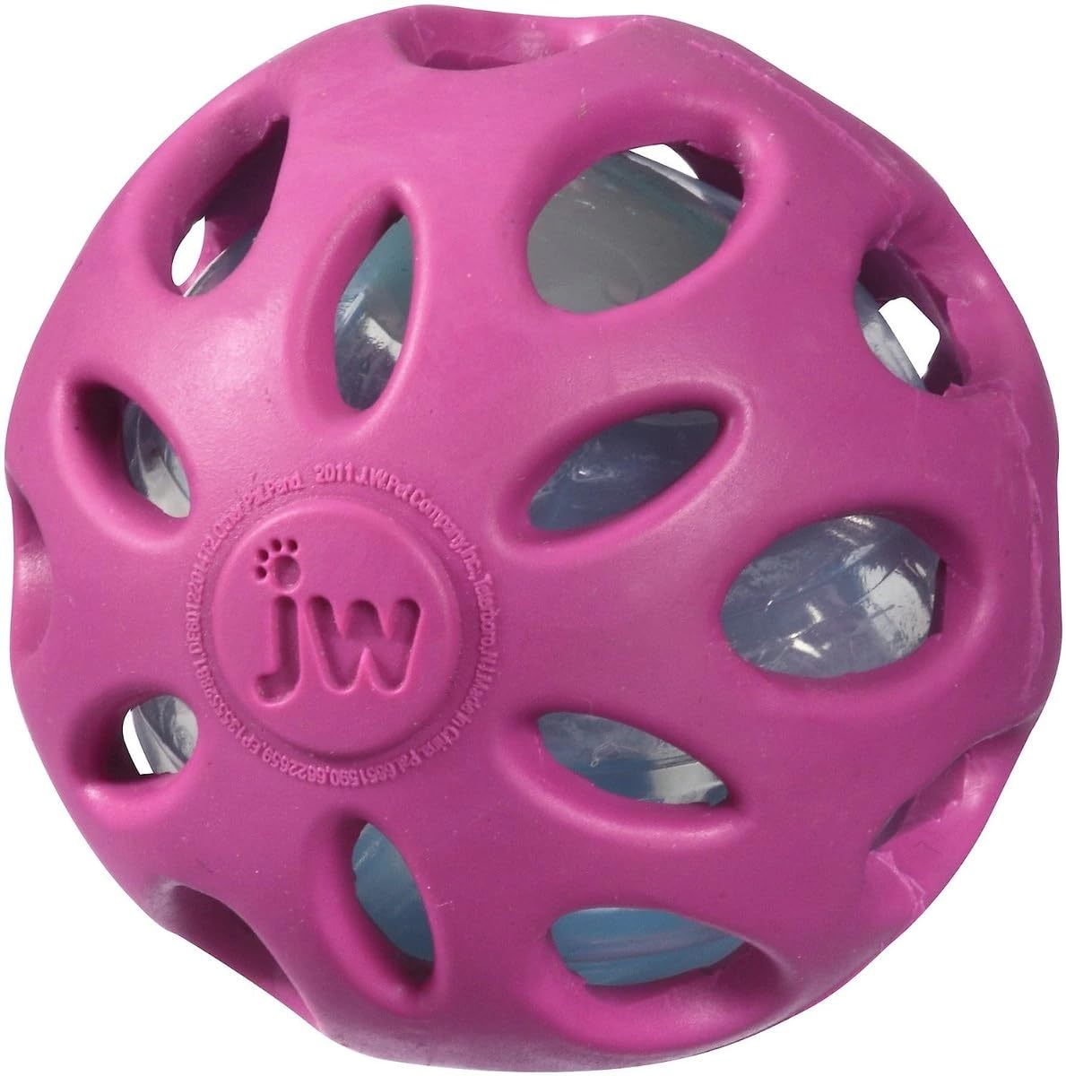 

JW Pet Company Crackle Heads Crackle Ball Dog Colors Vary by JW Pet Toy, Large,