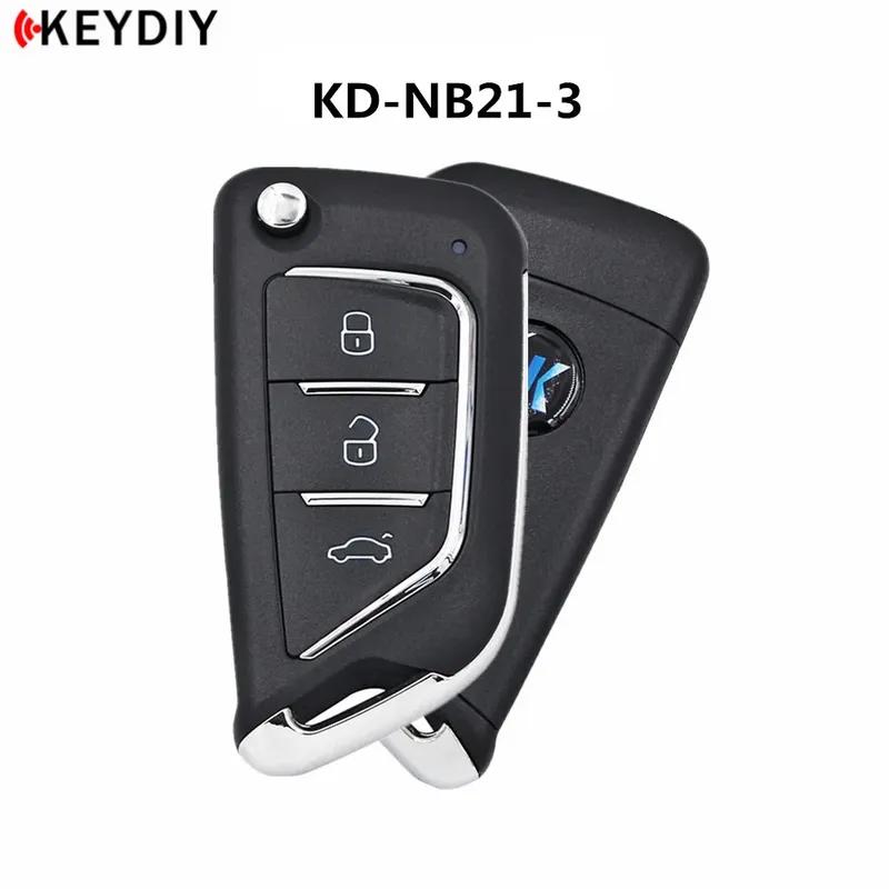 5pcs KEYDIY NB21-3 NB21-4 Car Remote Key 3/4 Buttons KD Car Keys for KD900/KD-X2 Key Programmer NB Series Remote Control Car Key