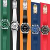 20mm 21mm 22mm For Rolex Daytona Gmt Oyster Tudor Black Bay Omega Watchband Rubber Fold Buckle Watch Strap Silicone Men Bracelet