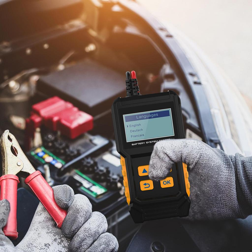 Kfz-Batterietester Auto-Batterie-Analysator Kompakter Smarter Analysator Für Stromkreis Elektrisch Lichtmaschine Boot Wohnmobil Werkbank Gashebel