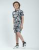 Monte Carlo Boys Regular Fit Printed Half Sleeve Bermuda Set