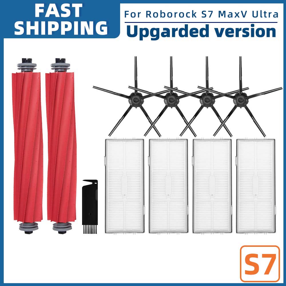 Compatible For ( Roborock S7 Max V Ultra, S7 Max V Plus, S7 Pro Ultra, G10S Pro ) Roller Side Brush Filter Mop Dust Bag Part