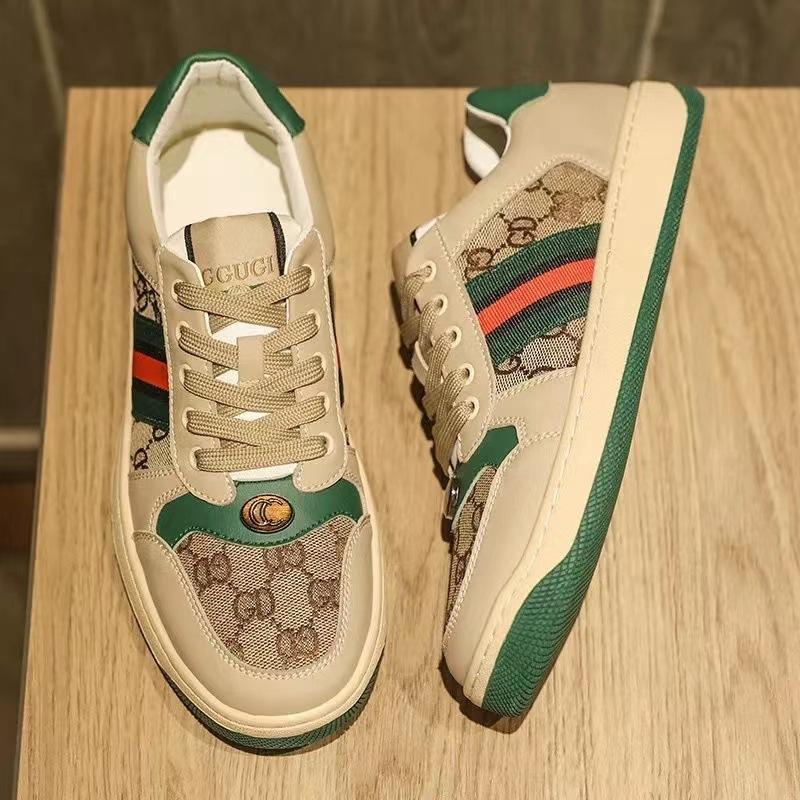 

Small dirty shoes old casual shoes new spring tide sports dirty board shoes men Male 40 бежевый