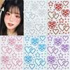 1Pcs Face Diamond Gem Pearl Sticker 3D Colorful Rhinestone Tattoo Eyeshadow Stickers Fo Festival Nail Body Makeup Bling Decor