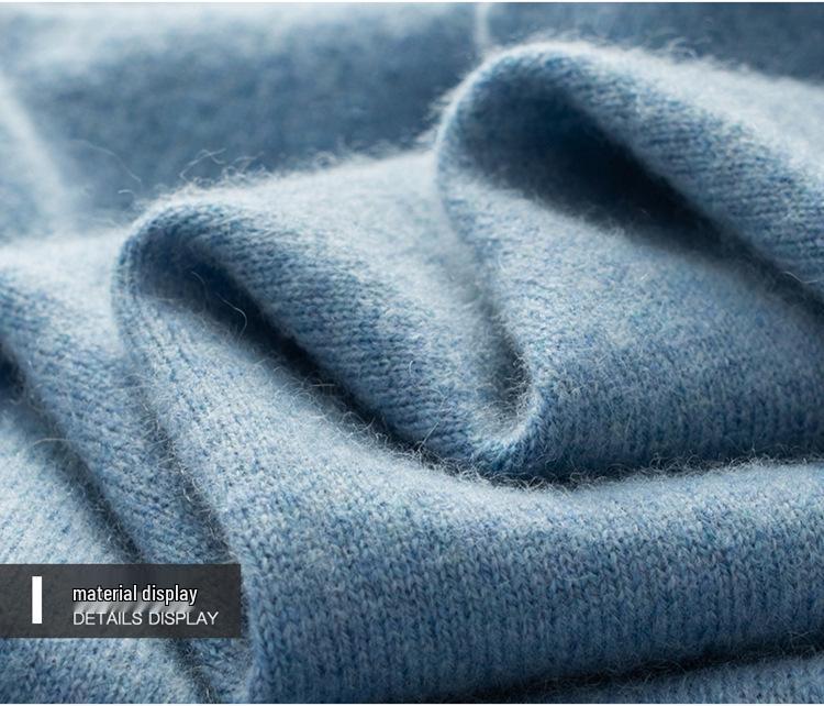 Seamless Men's Cashmere Half-Neck Sweater for Autumn/Winter - Versatile Knitwear