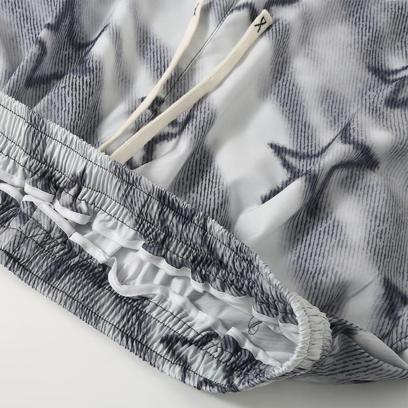 Men's Plus Size Star Print Tie Dye Casual Shorts – Elastic Waist Drawstring Loose Fit Summer Shorts (5XL-11XL)