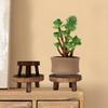 Wooden Plant Stand Flower Pot Base Holder Stool Indoor Outdoor Garden Succulent Pots Tray Flower Display Plant Stand Shelf