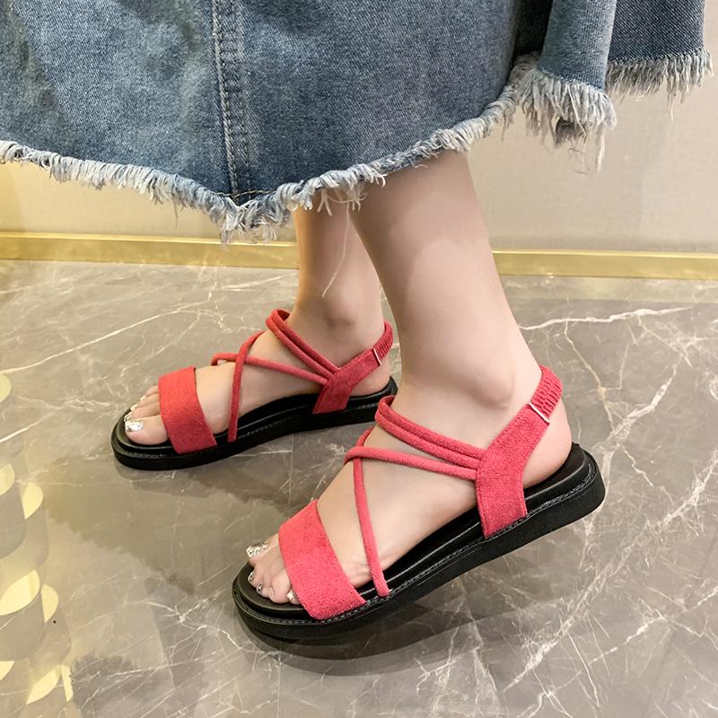 Fashion Women's Fashion Trend Non-slip Wear Comfortable Soft Soled School Beach Flat Sandals