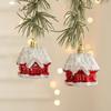 2Pcs Donut Xmas Tree Hanging Exquisite Christmas Santa Claus Pendant  New Year