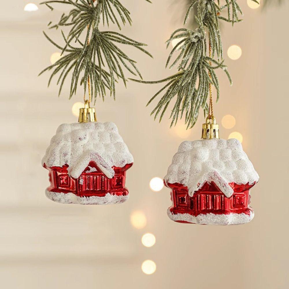 2Pcs Donut Xmas Tree Hanging Exquisite Christmas Santa Claus Pendant  New Year