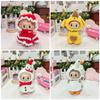 Handmade Christmas 17cm Pendant Clothes Knitted Wool Onesie Snowman Baby Clothes Bee