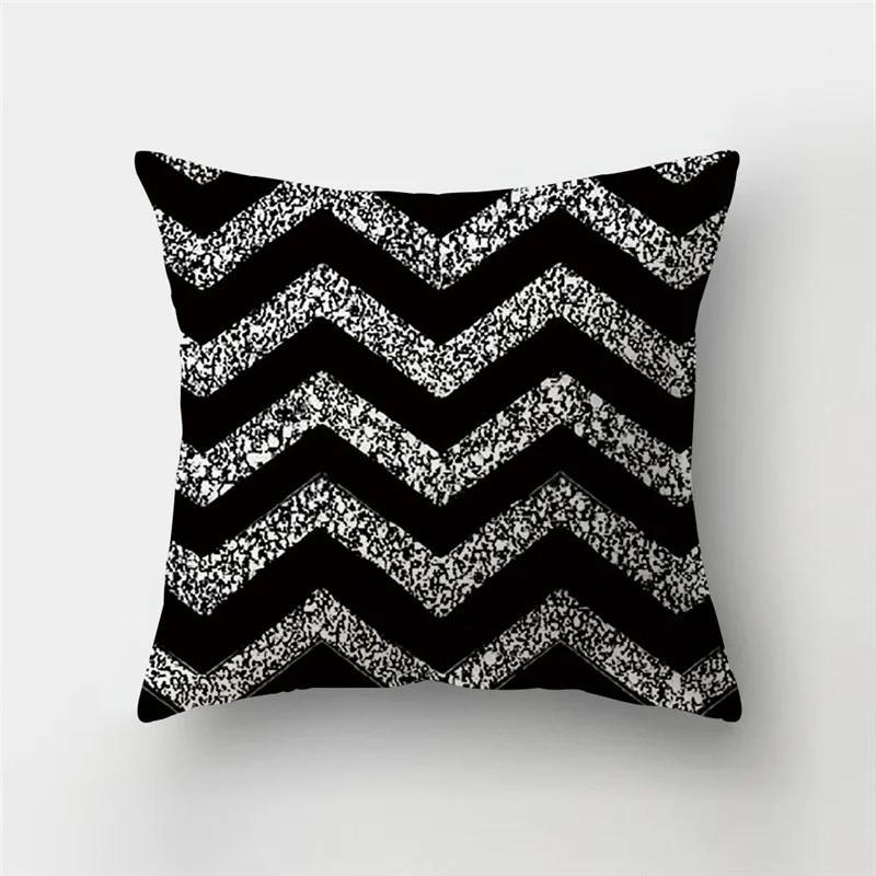 45x45cm Wooden Background Square Line Pattern Cushion Cover Home Living Room Sofa Bedroom Home Decoration Car Cushion Cover