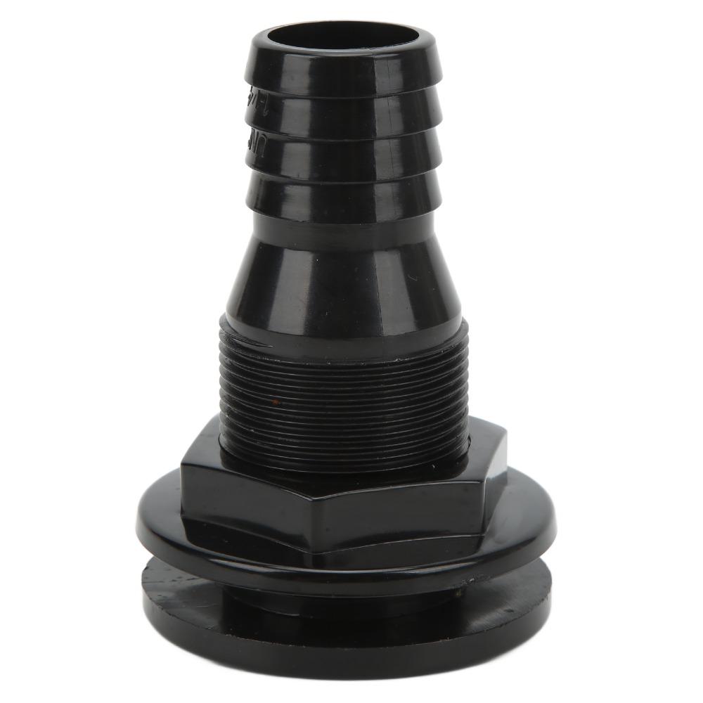 Multi-size Boat Through Hull Connector ABS Plastic Drain Outlet Thru Hull Fitting Marine