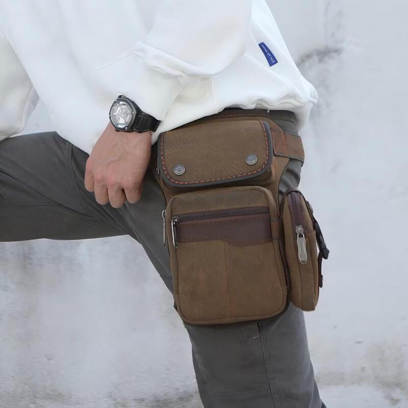 Мужская холщовая сумка через плечо