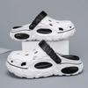 New Summertime Mens Clogs Sandal Shoes Man Home Garden Shoes Lightweight Plush Comfort Men Slide Shoes Anti-Skid Soft Bottom Flip Flop Sandal Shoes