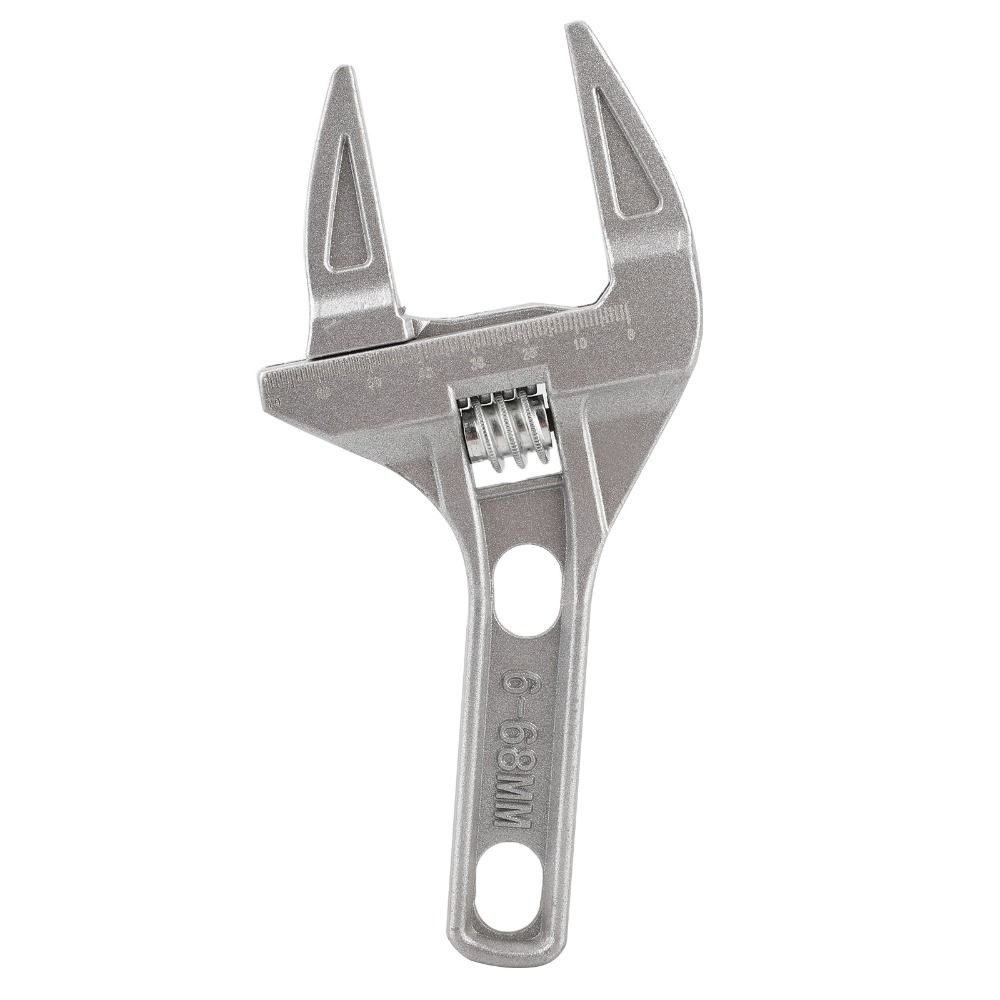 6-68mm Verstellbarer Schraubenschlüssel Aluminiumlegierung Kurzer Schraubenschlüssel Affenschlüssel Sanitärrohrleitung