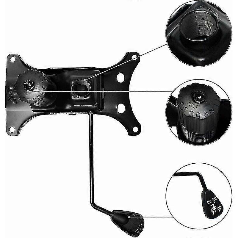 Robustní náhradní mechanismus pro naklápění kancelářské židle do 300 lb, mechanismus ovládání náklonu s montážními otvory 6" x 10,5".