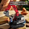 Simulation Excavator Model Toy Rotatable Forklift Car Model  Collection