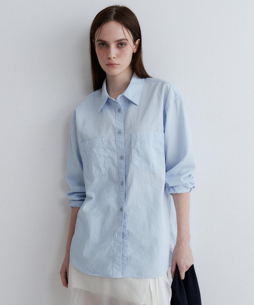 SUARE WOMEN Cotton Washed Pocket Shirt - 4 Colors
