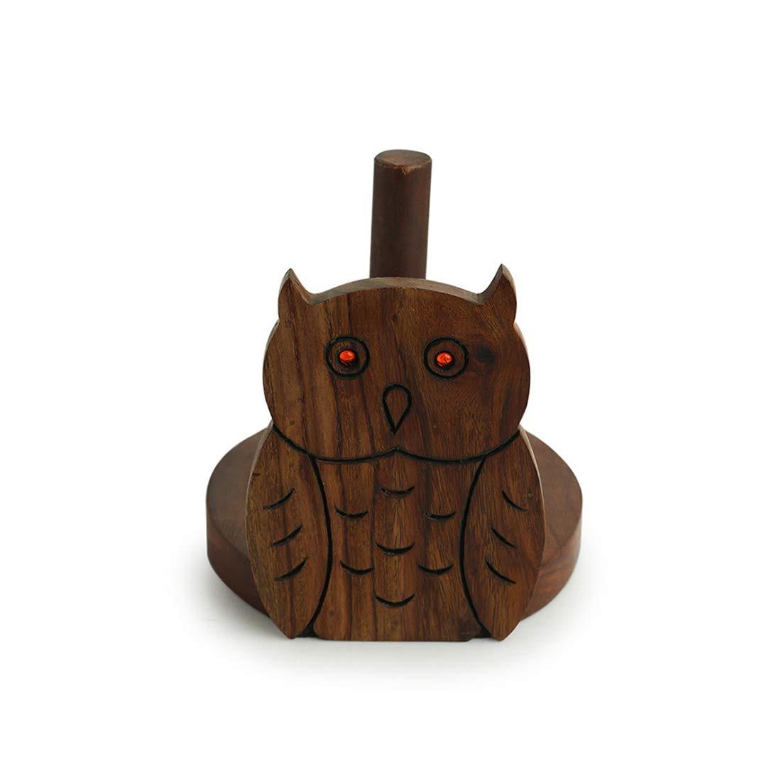 

Держатель для туалетной бумаги Сова, Owl on a Roll Toilet Paper Roll Holder, ExclusiveLane
