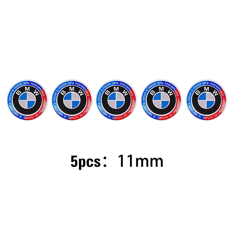 2026 Caldo 5 Pezzi/10 Pezzi Adesivi Emblema Chiave Telecomando Auto Per Serie BMW X5 X6 E28 E90 F20 GT G05 G11 E48 i3 i4 G42 G26 M3 M4 M5 F93 F92 sbfu3