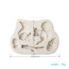 Cute Animal 3D Squirrel Pine Cone Silicone Mold Fondant Gumpaste Chocolate Moulds DIY Decoration Baking Tools