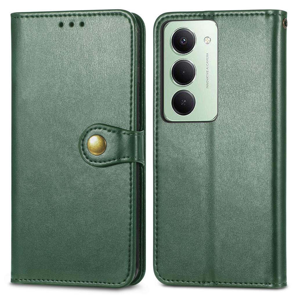 For Xiaomi Redmi 15 4G (EU) (171mm) Case Wallet Stand Leather Phone Cover with Wrist Strap