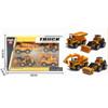 4Pcs 1/64 Scale High Simulation Type of Engineering Car Digging Sample, 4 Original Toy Package Delivery