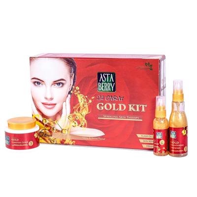 @ Astaberry Gold Facial Kit 6 Steps Sparkling Skin For Women 950 G UKR613_60%OFF