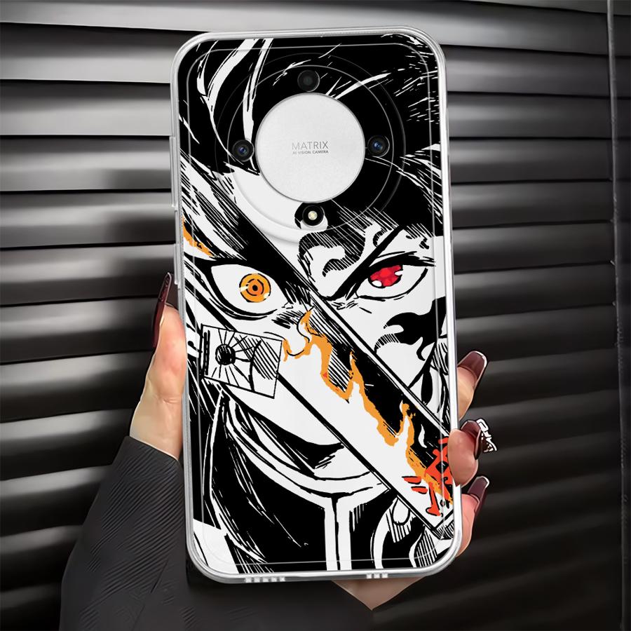 Soft Phone Cover Case for Honor X9a 90 Lite X8a X7b X9b X8b X8 Hot D-emon Anime S-layer