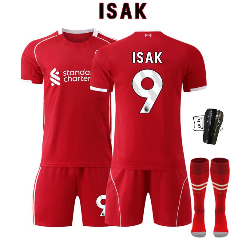 2 Liverpool domácí č.. 1 dres Salah Wirtz Isaac fotbalový dres sada pánská 2 Rota
