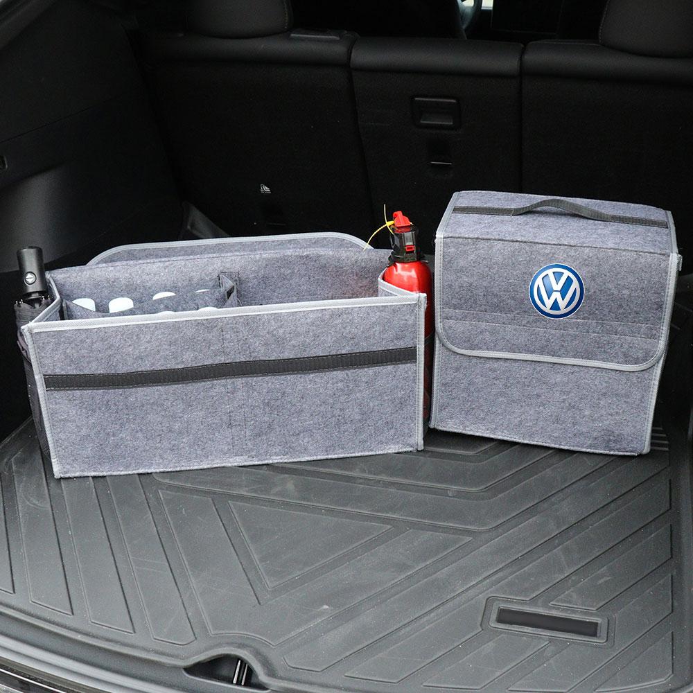 Car Trunk Organizer Box Travel Stowing Tidying Bag Storage SS14 Case For Volkswagen GTI Golf Polo Passat VW Tiguan T-ROC Jetta Taigo