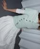 CHICKS Stand Collar Asymmetrical Shirt Mint