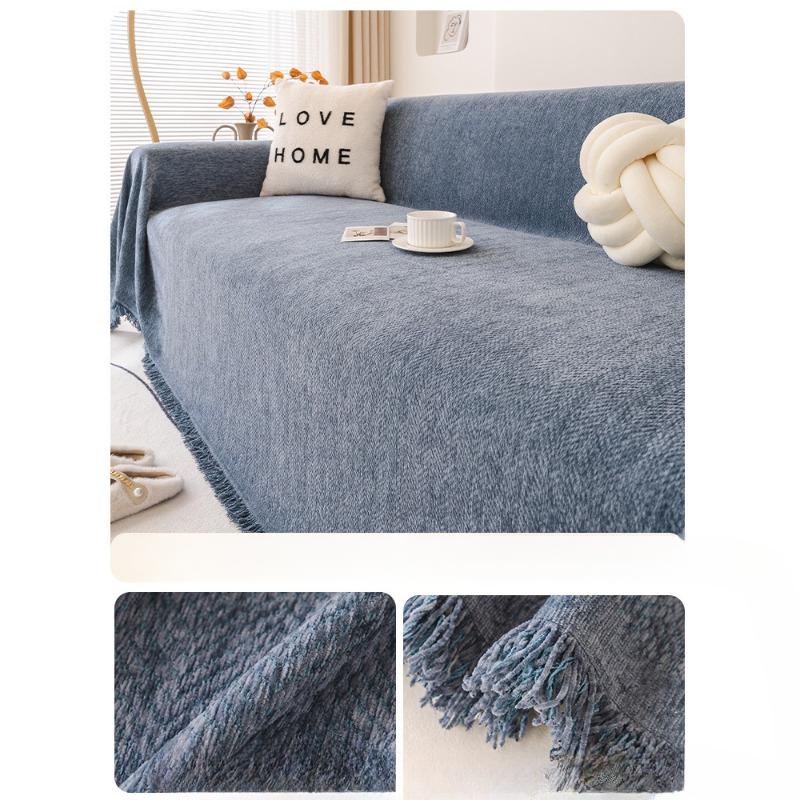 Ins Style Sofa Towel Non-Slip Chenille Four Seasons Universal Sofa Cushion High Sense Full Covered Universal Cover Cover Blanket Cover Cloth