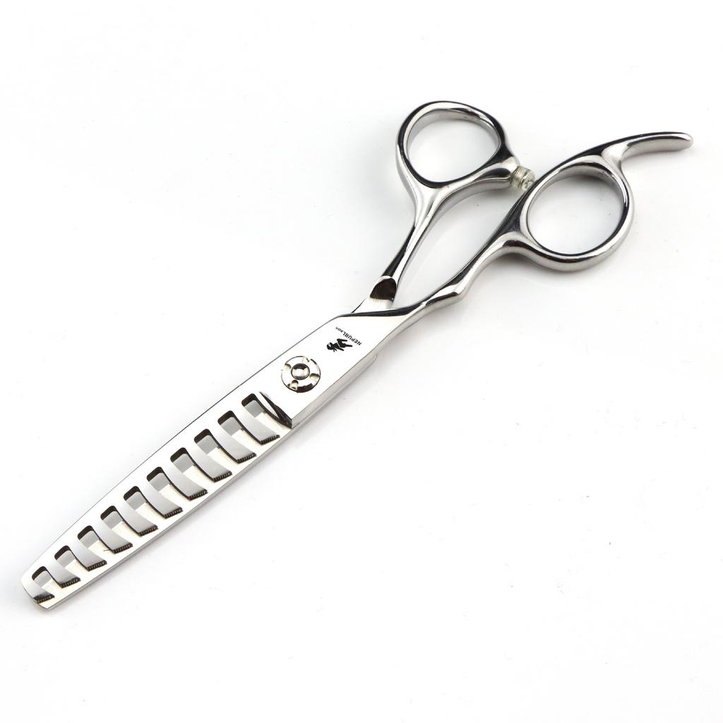 Hochwertige, linkshändige, Haarschere, Haarschere, Flachschere, Pony, Zahnschere, für Linkshänder