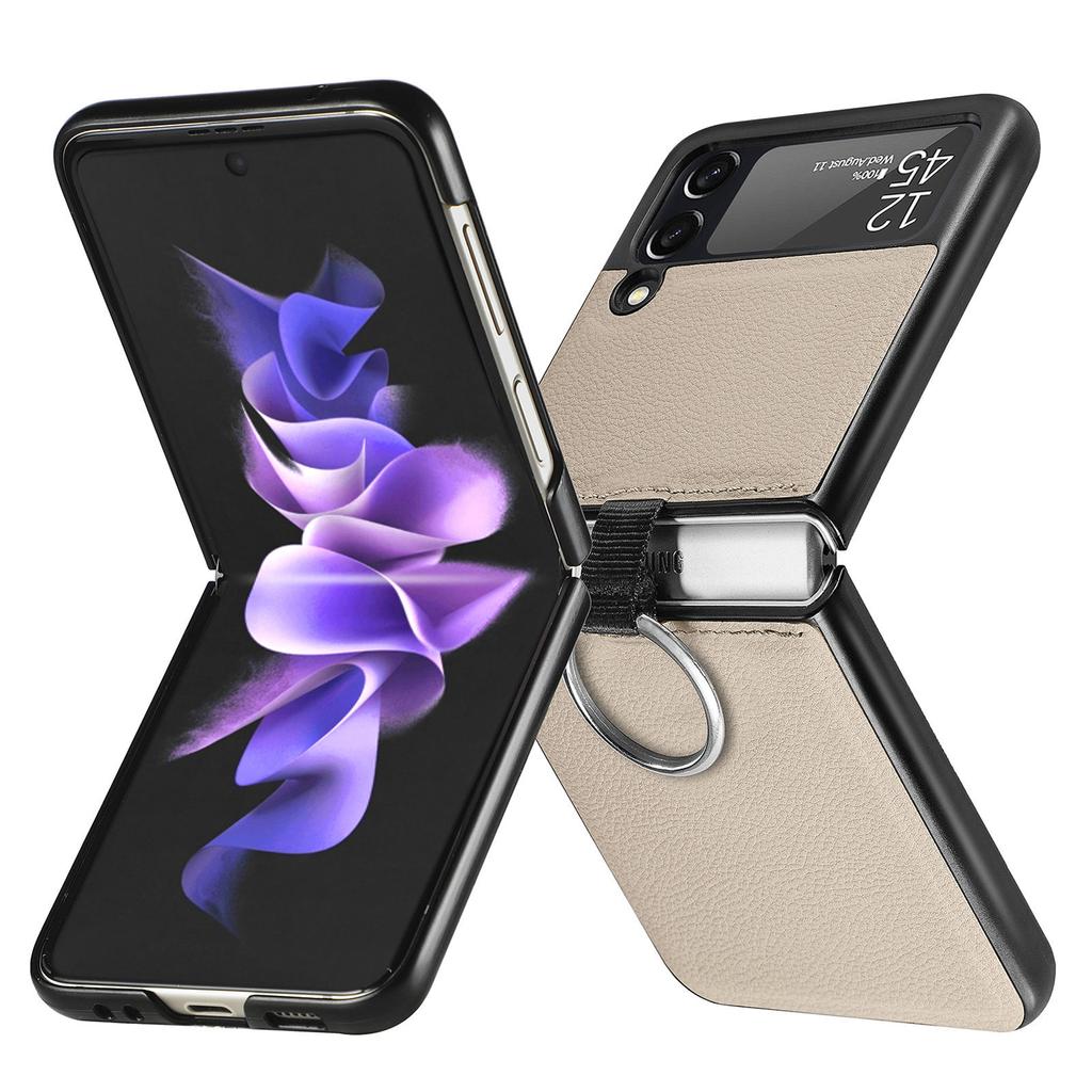 Hot-selling in Japan and South Korea, applicable to Samsung z flip 1/1 ring mobile phone case flip1 folding screen protective case