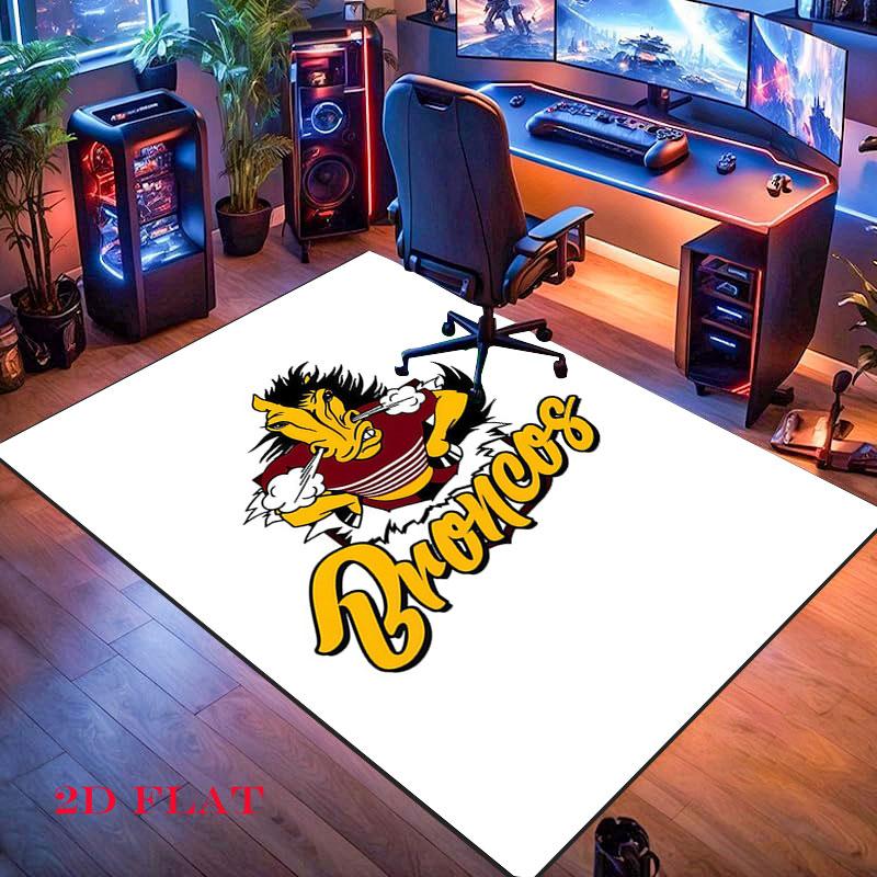 Broncos Roar Carpet Rug for Living Room Bedroom Home Sofa Decoration,Kids Play Nonslip Floor Mat