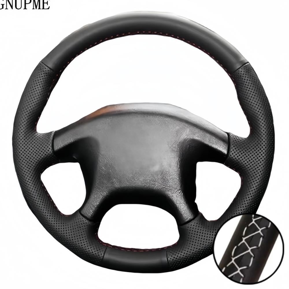 Hand Stitched Perforated Microfiber Leather 1997 - 2006 Pajero Pinin Space Gear Steering Wheel Cover For Mitsubishi L200