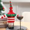 DIY Christmas Wine Bottle Cover Creative Wine Bottle Knitted Sweaters  Table Decoration
