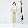 Black velvet national style new Chinese style Suzhou long autumn cheongsam improved young women's high sense daily wear
